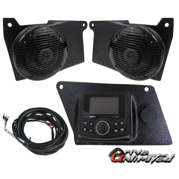 view Drive Unlimited Bezel AM/FM 3" TFT Display 2 Speaker Stereo for Polaris Ranger XP1000