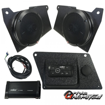 view Drive Unlimited Bezel Stereo 6.5" Rockford Fosgate Speakers for Polaris Ranger XP1000