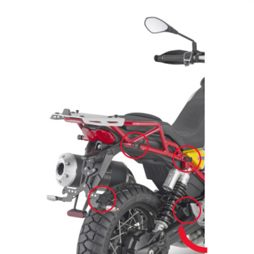view Givi PLOR8203MK Specific Pannier Holder for Moto Guzzi V85 TT (2019-)