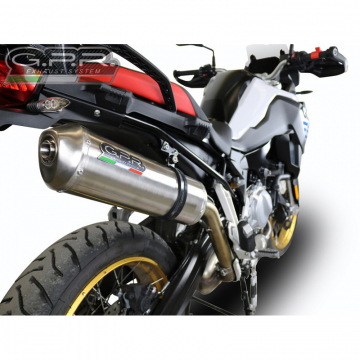 view GPR BMW.94.SAT Satinox Slip-on Exhaust for BMW F850GS (2018-)