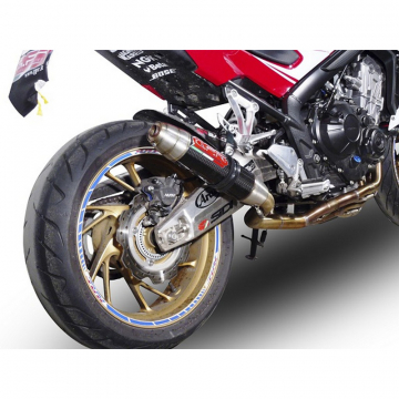 view GPR CO.H.249.DC Deeptone Carbon Full Exhaust for Honda CB650F (2014-2018)