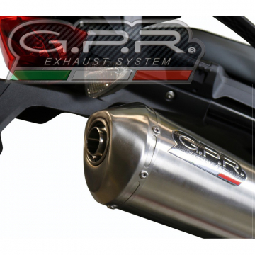 view GPR D.118.HOM.SAT Satinox Slip-on Exhaust for Ducati Scrambler 821 (2015-)