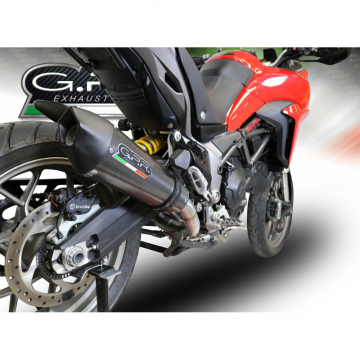 view GPR E4.D.132.GPAN.PO GP Evo4 Poppy Slip-on Exhaust for Ducati Multistrada 950 (2017-)
