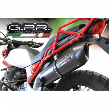 view GPR E4.GU.61.FNE4 Furore Evo4 Nero Slip-on Exhaust for Moto Guzzi V85 TT (2019-)