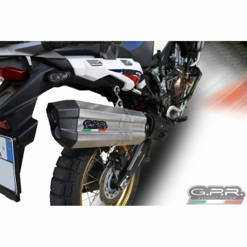 view GPR E4.H.226.SOIN Sonic Inox Slip-on Exhaust for Honda CRF1000L (2018-2019)