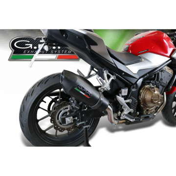 view GPR E4.H.253.GPAN.BLT GP Evo4 Black Titanium Slip-on Exhaust for Honda CB500F (2019-)