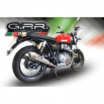 view GPR E4.ROY.6.PCEV Powercone Evo Slip-on Exhausts for Royal Enfield Interceptor 650 (2019-)