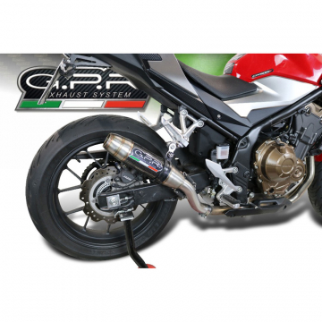 view GPR H.253.DC Deeptone Carbon Slip-on Exhaust for Honda CB500F (2019-)