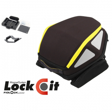 Hepco & Becker 640.812 00 07 Lock-it Rear Royster Soft Bag for Tank Ring, Yellow