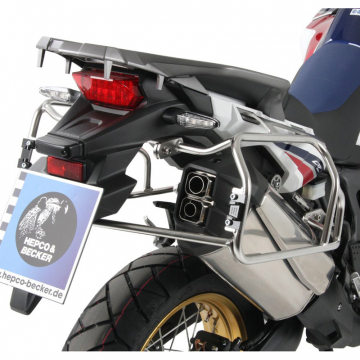 view Hepco & Becker 651.994 00 01-40 Cutout Side Carrier W/ Black Cases Honda CRF1000L (2016-)
