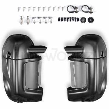 view Hogworkz HW105007 Lower Vented Fairing with Hardware Kit for Harley Touring (1983-)