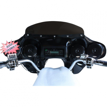 view Hoppe HDFSWBKQZBLKHC Quadzilla Fairing with HC Harley Switchback FLD (2012-2016)