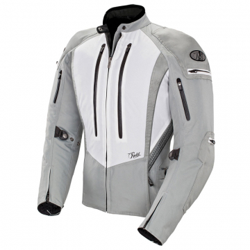 Joe Rocket Atomic 5.0 Textile Womens Jacket, White/Silver