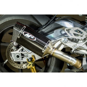 view M4 BM9124 Tech 1 Slip-On Exhaust with Carbon Muffler BMW S1000RR (2015-2016)