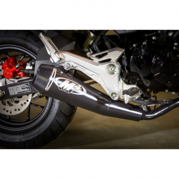 view M4 HO1135 GP Style Full System Exhaust, Black for Honda Grom (2017-)