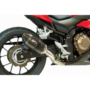 view M4 HO5034 Standard Slip-On Exhaust with Carbon Muffler for Honda CBR500R (2016-)