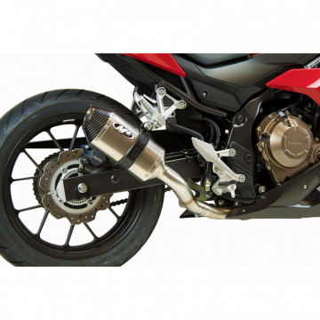 view M4 HO5036 Standard Slip-On Exhaust with Titanium Muffler for Honda CBR500R (2016-)