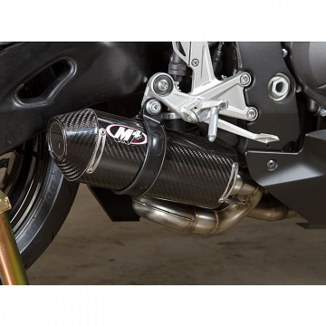 view M4 HO8834 Street Slayer Slip-On Exhaust with Carbon Muffler for Honda CBR1000RR (2008-2016)