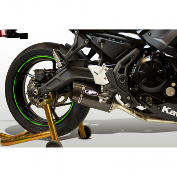 view M4 KA6624 Carbon Fiber Full System Exhaust for Kawasaki Ninja 650 (2017-)