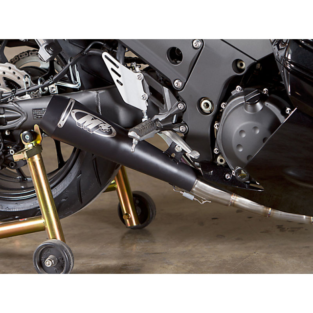 M4 KA9442 GP Drag Full System with Black Muffler Kawasaki ZX-14 