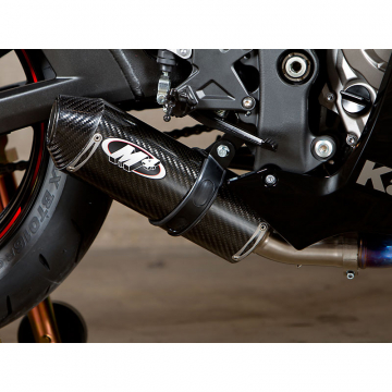 view M4 KA9924 Street Slayer Slip-On Exhaust, Carbon Fiber Kawasaki ZX-10R (2011-2015)