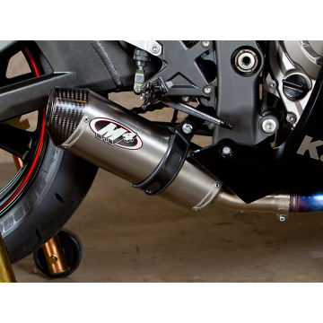 view M4 KA9926 Street Slayer Slip-On Exhaust, Titanium Kawasaki ZX-10R (2011-2015)