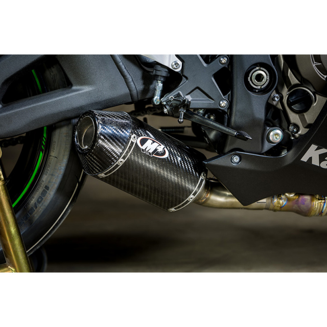 M4 KA9944 Street Slayer Slip-On Exhaust, Carbon Kawasaki ZX-10R 