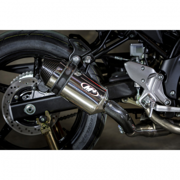 view M4 SU6622 Standard Slip On Exhaust, Polished Muffler for Suzuki SV650 (2017-)