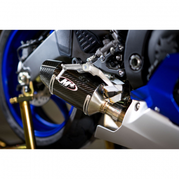 view M4 YA6624 Street Slayer Style Slip-On Exhaust, Carbon Fiber Yamaha YZF-R6 (2006-2020)