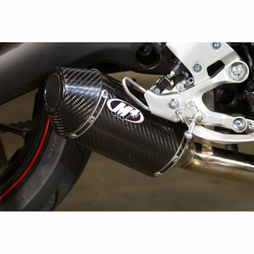 view M4 YA6914 Slip-On Exhaust, Carbon Fiber for Yamaha FZ-09 (2014-)