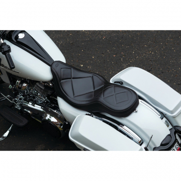view Mustang 75202 Super Tripper One-Piece Seat for Harley FL Touring (2008-2021)