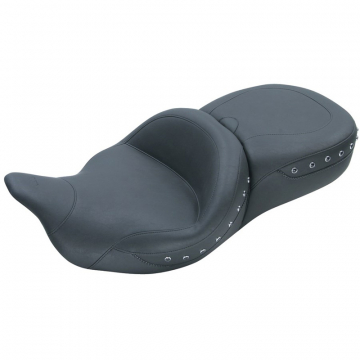 view Mustang 79547 Standard Touring One-Piece Seat, Black for Harley FL Touring (2008-2021)