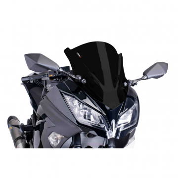 view Puig 6463N Z-Racing Windshield, Black for Kawasaki Ninja 300 (2013-2017)