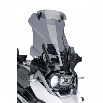 view Puig 6504H Touring Windshield with Visor, Smoke for BMW R1200GS (2013-)