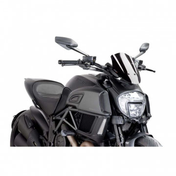 view Puig 7592N Naked New Generation Sport Windshield for Ducati Diavel (2014-2018)