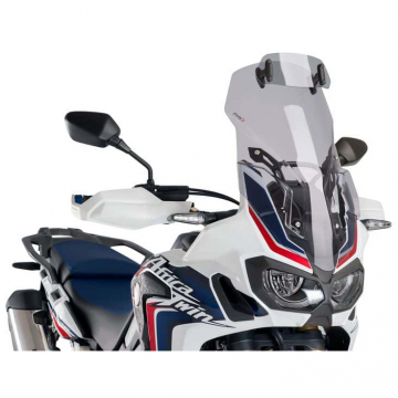 view Puig 8906H Touring Windshield with Visor, Smoked Honda CRF1000L Africa Twin '16-'19