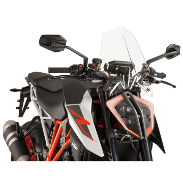 view Puig 9692W Naked New Generation Sport Windshield, Clear for KTM 1290 Superduke R '17-'19