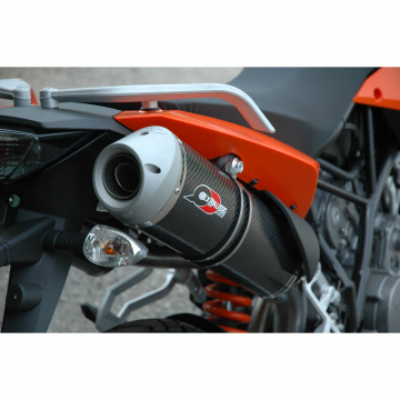 view QD AKTM0110001-1 Magnum Bolt-On Twin Slip-On Exhausts for KTM Supermoto 950 / 990