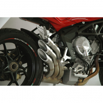 view QD AMVA0010001 Power Gun 3 Slip-on Exhaust System for MV Agusta Brutale 675 / 800