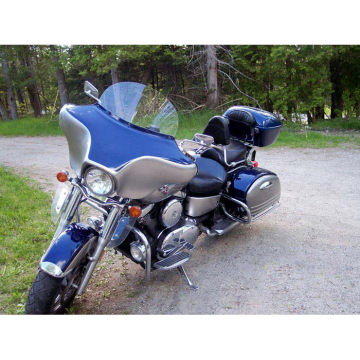 view Reckless Motorcycles Batwing Fairing with Stereo for Kawasaki Nomad 1700