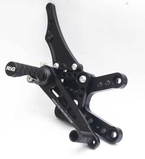 R&G RSET08BK Adjustable Rearsets for Yamaha YZF R1 (2009-2011 ...