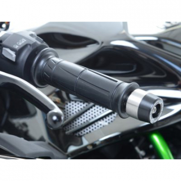 view R&G BE0094BK Bar End Sliders for Kawasaki Ninja H2 / R (2015-)