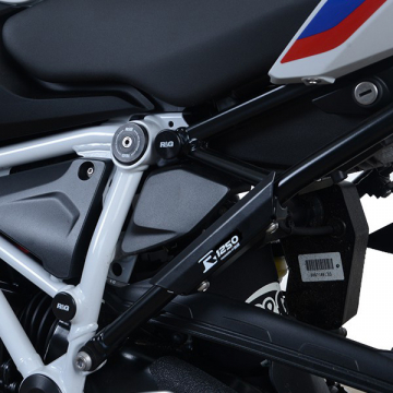 view R&G BLP0099BK Rear Footrest Blanking Plate, LHS for BMW R1250R / RS (2019-)
