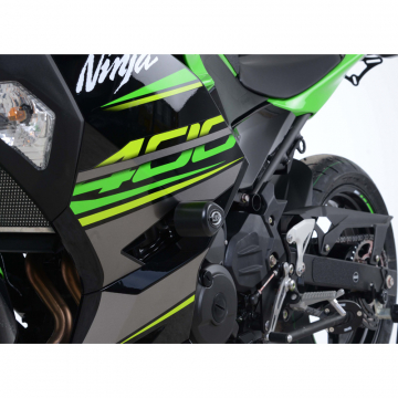 view R&G CP0444BL Aero Style Front Frame Sliders Kawasaki Ninja 250/400 '18-
