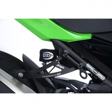 view R&G EH0085BKA Exhaust Hanger & Footrest Plate for Kawasaki Ninja 250/400 '18-up