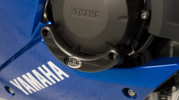 R&G ECS0057BK Left Side Engine Case Slider for Yamaha FZ6R (2009-2010)