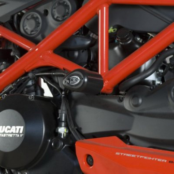 view R&G Frame Slider Aero Style for Ducati 848 Streetfighter