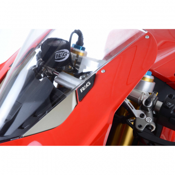 view R&G MBP0032BK Mirror Blanking Plates for Ducati Panigale V4 / S (2018-)