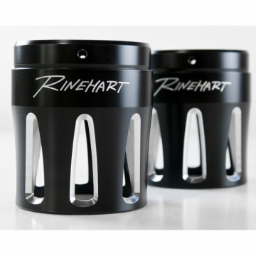 view Rinehart Slip-on 4" Exhaust w/ Merge Caps for Indian Touring models (2014-)