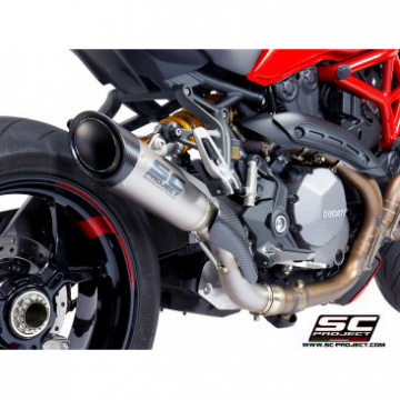 view SC-Project D25-T41T S1 Slip-on Exhaust for Ducati Monster 821 / 1200 (2017-)